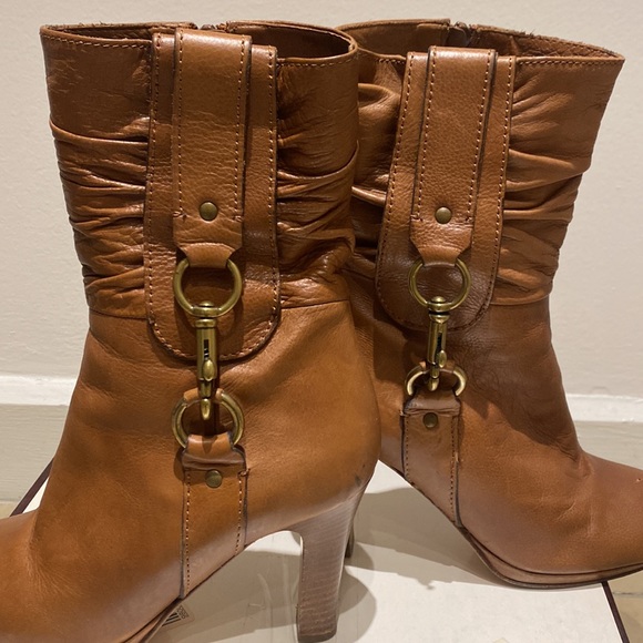 Coach Torre Text Calf Booties Sz 7m - Picture 10 of 12